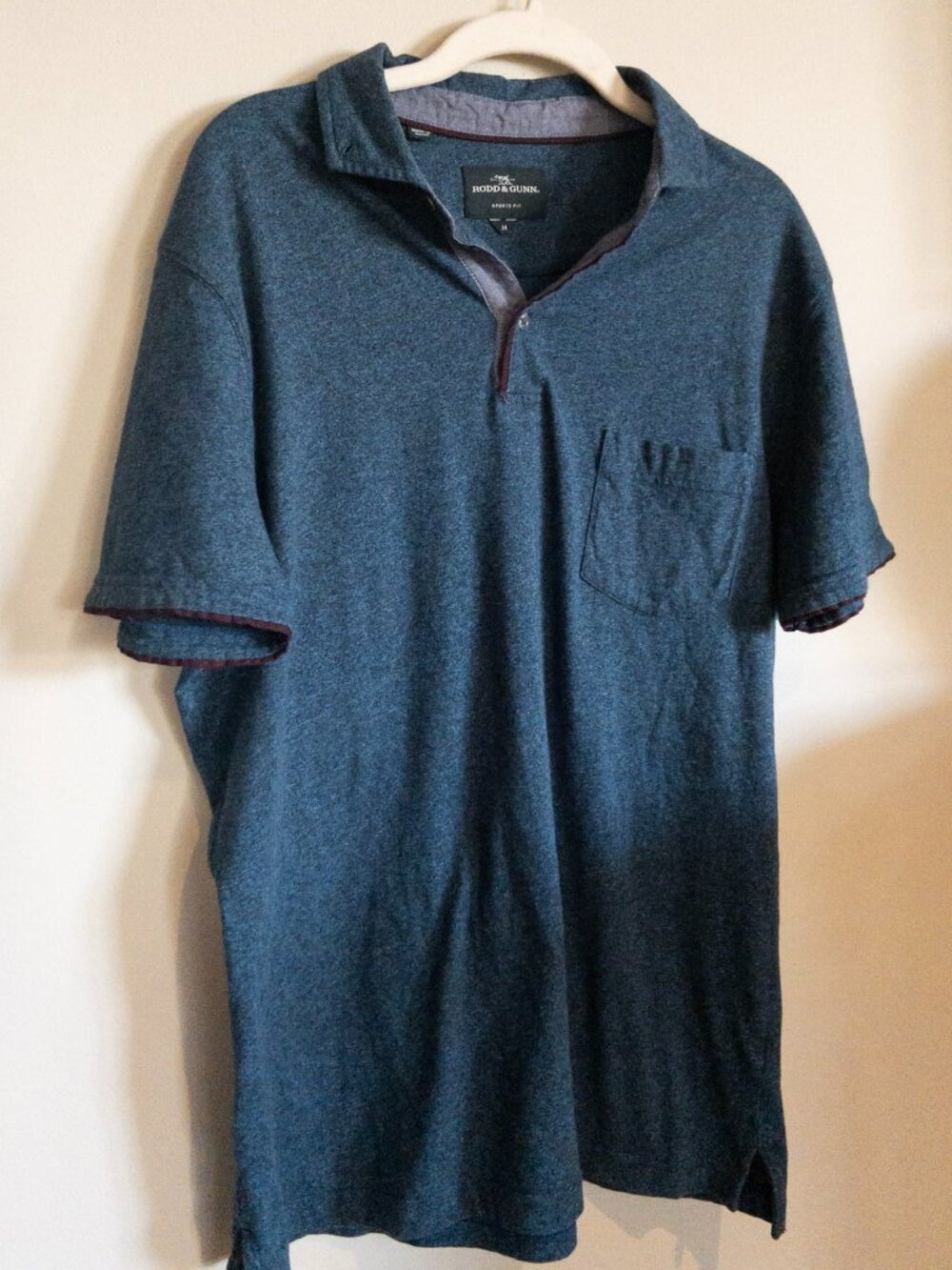 Rodd & Gunn Sports Fit Pocket Polo Blue Heather M